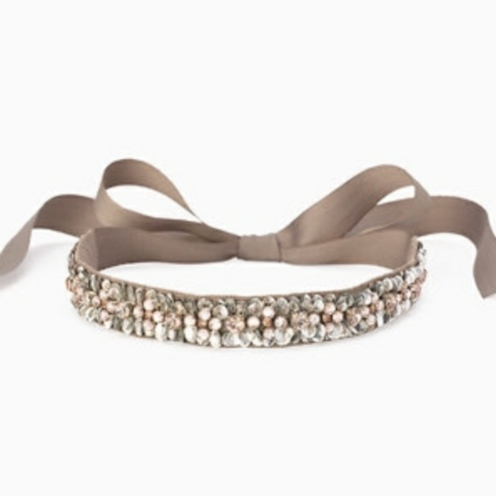 Stella and Dot Embroidered Blair Necklace
